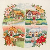 Купить недорого   *  Набор для вышивания Anchor "Seasonal Cottages" 30*30см, MEZ Венгрия, PCE750  в интернет магазине Фэмили хобби