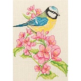 Купить недорого   *  Набор для вышивания Anchor "Bluetit and Blossom" 23*16см, MEZ Венгрия, AK135  в интернет магазине Фэмили хобби