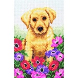 Купить недорого   *  Набор для вышивания Anchor "Puppy" 23*16см, MEZ Венгрия, PCE759  в интернет магазине Фэмили хобби