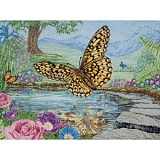 Купить недорого   *  Набор для вышивания Maia "3D Butterfly" 45*60см, MEZ Венгрия, 5678000-01232  в интернет магазине Фэмили хобби
