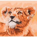 Купить недорого   *  Набор для вышивания Maia "Lion Cub - Little Princess" 30*30см, MEZ Венгрия, 5678000-05046  в интернет магазине Фэмили хобби