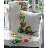 Купить недорого   *  Набор для вышивания Anchor: салфетка "Tulips" 36*112см, MEZ Венгрия, 9240000-02104  в интернет магазине Фэмили хобби