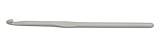 Крючок для вязания "Basix Aluminum" 4,5мм/15см, алюминий, серый, KnitPro, 30779