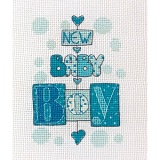 Купить недорого   *  Набор для вышивания Anchor "New Baby Boy" 11*8см, MEZ Венгрия, PCE753  в интернет магазине Фэмили хобби