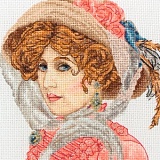 Купить недорого   *  Набор для вышивания Maia "Victorian Portrait" 13*13см, MEZ Венгрия, 5678000-05038  в интернет магазине Фэмили хобби