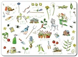 *  Подставка для посуды "Gardening Madeleine Floyd" 40*29см, Andrews Living Rooms, TML MFL006