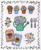 Купить недорого   *  Набор для вышивания Anchor "My Garden" 24*20см, MEZ Венгрия, ACS28  в интернет магазине Фэмили хобби