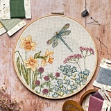 Купить недорого   *  Набор для вышивания Anchor "Meadow Dragonfly" 26*26см, MEZ Венгрия, ALXE015  в интернет магазине Фэмили хобби