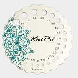 Линейка для определения размера спиц "Mindful", круглая, в мешочке, KnitPro, 36631