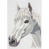 Купить недорого   *  Набор для вышивания Anchor "White Beauty - Horse" 16*23см, MEZ Венгрия, AK140  в интернет магазине Фэмили хобби