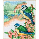 Купить недорого   *  Набор для вышивания Anchor "Summer Blue Tit" 19,5*16,5см, MEZ Венгрия, PCE0505  в интернет магазине Фэмили хобби