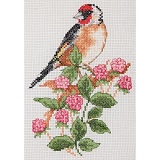 Купить недорого   *  Набор для вышивания Anchor "Goldfinch & Berries" 16*23см, MEZ Венгрия, AK141  в интернет магазине Фэмили хобби