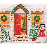 Купить недорого   *  Набор для вышивания Anchor "Christmas Welcome" 22*27см, MEZ Венгрия, PCE968  в интернет магазине Фэмили хобби