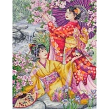 Купить недорого   *  Набор для вышивания Maia "Geishas" 30*40см, MEZ Венгрия, 5678000-01025  в интернет магазине Фэмили хобби