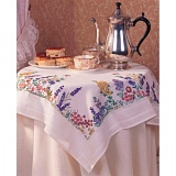 Купить недорого   *  Набор для вышивания Anchor: скатерть "Spring Flower Tablecloth"  80*80см, MEZ Венгрия, ETW08  в интернет магазине Фэмили хобби