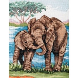 Купить недорого   *  Набор для вышивания Anchor "Elephant" 23*18см, MEZ Венгрия, PCE963  в интернет магазине Фэмили хобби