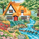 Купить недорого   *  Набор для вышивания Anchor "Cottage Sream" 31*31см, MEZ Венгрия, PCE959  в интернет магазине Фэмили хобби