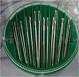 *  Набор игл для шитья, сталь, 16шт в упаковке (зеленая банка), 68206004