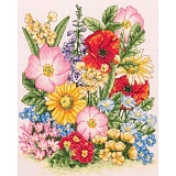 Купить недорого   *  Набор для вышивания Anchor "Meadow Flowers" 25*20см, MEZ Венгрия, PCE961  в интернет магазине Фэмили хобби