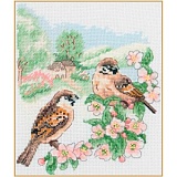 Купить недорого   *  Набор для вышивания Anchor "Spring Sparrow" 19,5*16,5см, MEZ Венгрия, PCE0500  в интернет магазине Фэмили хобби
