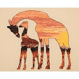 Купить недорого   *  Набор для вышивания Maia "Giraffes Silhouette" 20*26см, MEZ Венгрия, 5678000-05042  в интернет магазине Фэмили хобби