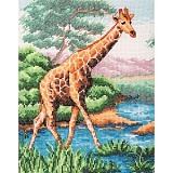 Купить недорого   *  Набор для вышивания Anchor "Giraffe" 23*18см, MEZ Венгрия, PCE965  в интернет магазине Фэмили хобби