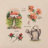 Купить недорого   *  Набор для вышивания Anchor "Honeysuckle Cottage" 16*16см, MEZ Венгрия, PCE978  в интернет магазине Фэмили хобби