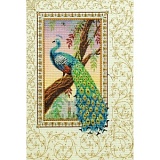 Купить недорого   *  Набор для вышивания Anchor "Renaissance Peacock" 44*30см, MEZ Венгрия, CC80455  в интернет магазине Фэмили хобби