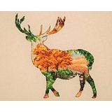 Купить недорого   *  Набор для вышивания Maia "Stag Silhouette"20*26см, MEZ Венгрия, 5678000-05043  в интернет магазине Фэмили хобби