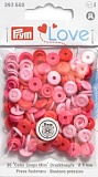 *  Серия "Prym Love" - Набор кнопок "Color Snaps Mini" с имитацией стежка, диаметр 9мм, Prym, 393600