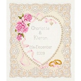 Купить недорого   *  Набор для вышивания Anchor "Floral Heart Wedding Sampler" 24*20см, MEZ Венгрия, ACS05  в интернет магазине Фэмили хобби