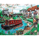 Купить недорого   *  Набор для вышивания Anchor "Country Canal " 25*31см, MEZ Венгрия, PCE936  в интернет магазине Фэмили хобби