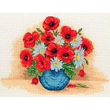 Купить недорого   *  Набор для вышивания Anchor "Poppy Spray" 21*29см, MEZ Венгрия, PCE879  в интернет магазине Фэмили хобби
