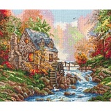 Купить недорого   *  Набор для вышивания Maia "Cobblestone Mill" 25*32см, MEZ Венгрия, 5678000-01216  в интернет магазине Фэмили хобби