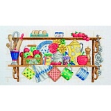 Купить недорого   *  Набор для вышивания Anchor "The Kitchen Shelf" 20*38см, MEZ Венгрия, PCE757  в интернет магазине Фэмили хобби